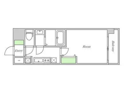ルミエール野田阪神 本館(1K/10階)の間取り写真