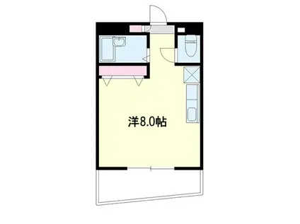 ESPOIR板屋(ワンルーム/5階)の間取り写真