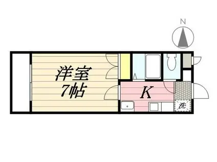 フィオーレN(1K/3階)の間取り写真