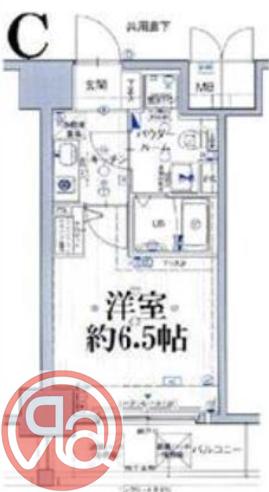 エスリード福島駅前第2(1K/3階)の間取り写真