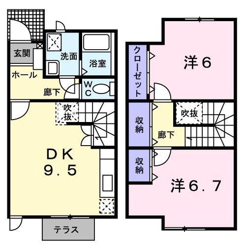 フルハウス文京(2DK/1階)の間取り写真