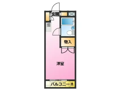 ユースフル武蔵小杉(ワンルーム/4階)の間取り写真