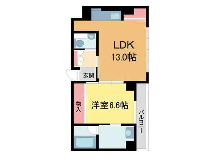 シャーメゾンステージ香櫨園(1LDK/4階)の間取り写真