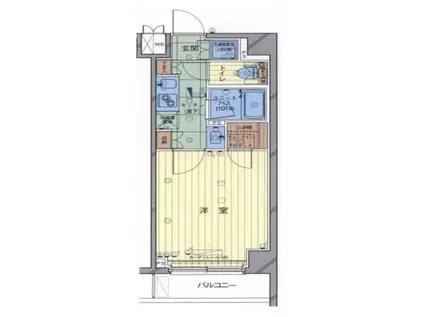 ルーブル南馬込伍番館(1K/5階)の間取り写真