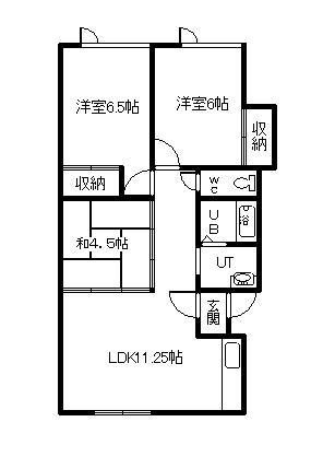 アークヒル(3LDK/2階)の間取り写真