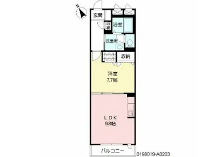 スマイル田上 (1LDK/2階)の間取り写真