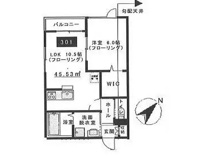 SERENA21(1LDK/1階)の間取り写真