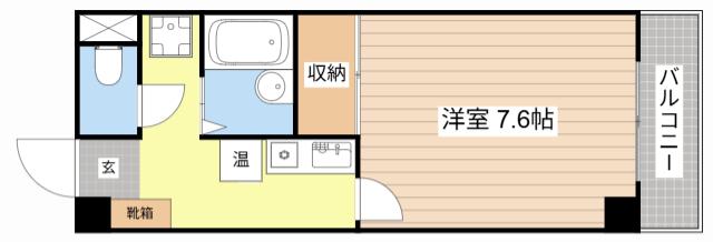 マジェスト旭(1K/5階)の間取り写真