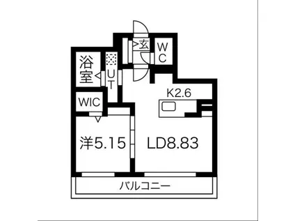 APT.1 PUNANA MELI (1LDK/2階)の間取り写真