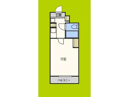 オーキッド・ヴィラ今里(1K/4階)の間取り写真