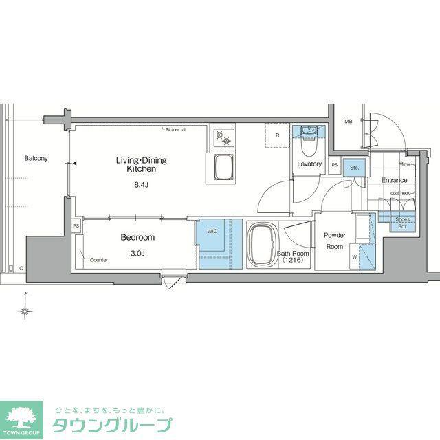 ルフォンプログレ赤羽マークス(1LDK/3階)の間取り写真