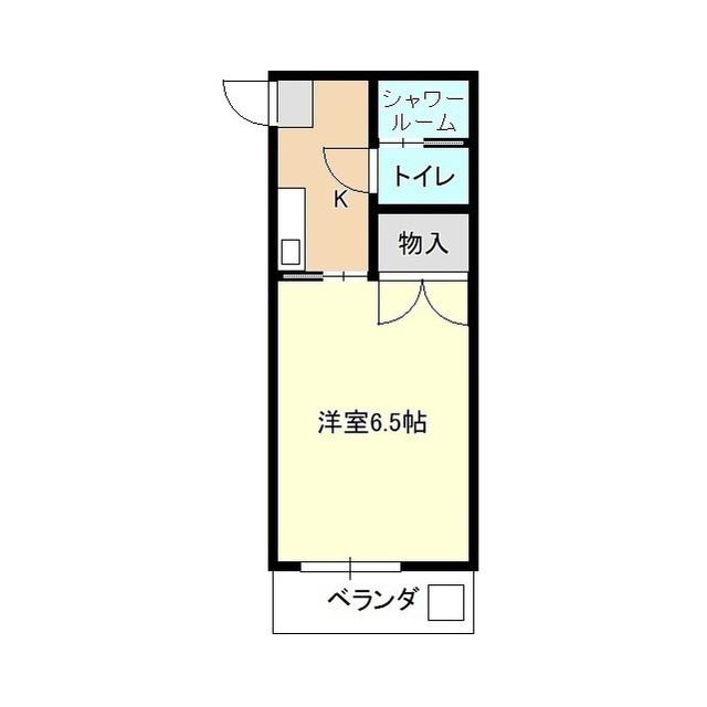 ハイツみよし(1K/1階)の間取り写真