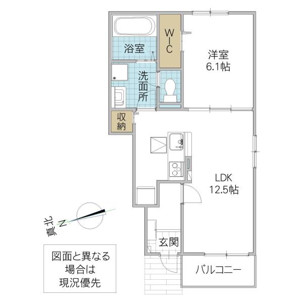 シェノンV(1LDK/1階)の間取り写真