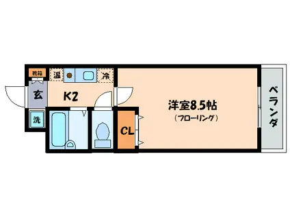 カーサ・ソラッツォII番館(1K/6階)の間取り写真