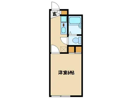 レオパレスカンパネラ(1K/1階)の間取り写真