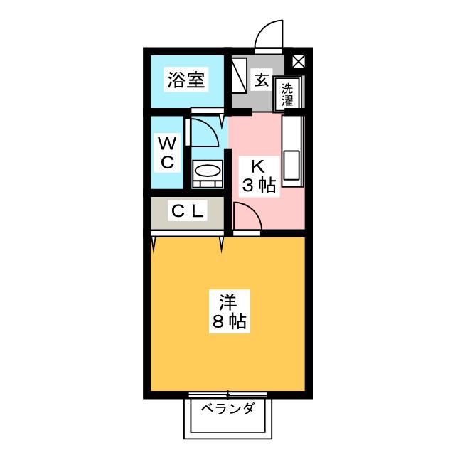みいと寮あい(1K/1階)の間取り写真