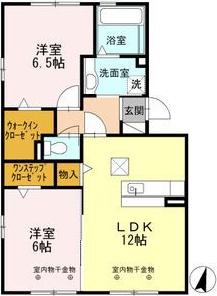 フォレストパーク(2LDK/1階)の間取り写真