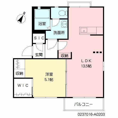 ハイマートK・F (1LDK/2階)の間取り写真