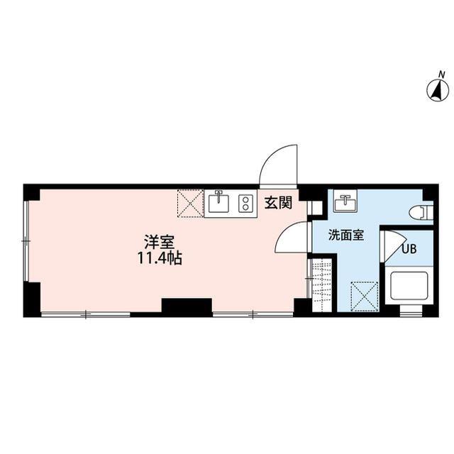砧4丁目プロジェクト(ワンルーム/2階)の間取り写真