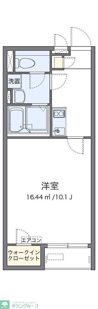 レオネクストタケウチ(1K/1階)の間取り写真