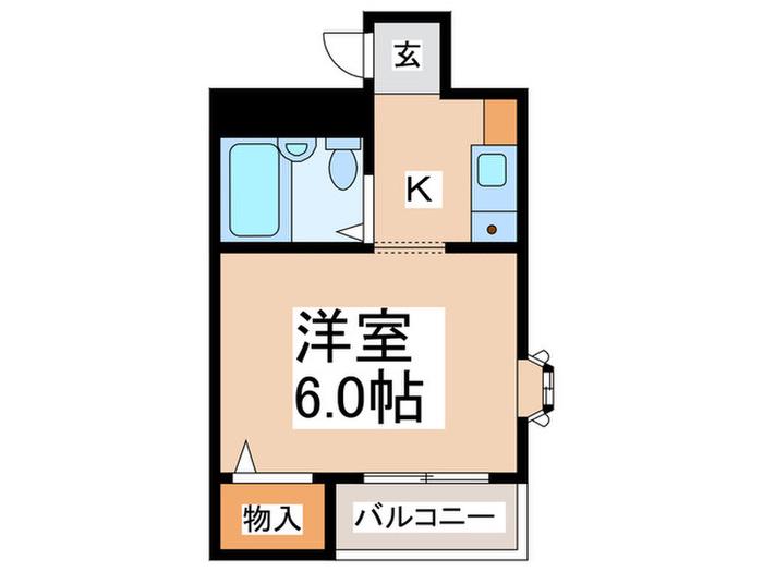 STAGE OHTE (1K/2階)の間取り写真
