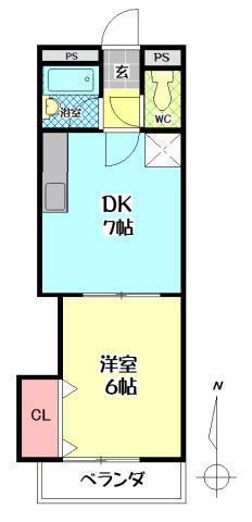 シティタウン久永NO.3(1DK/1階)の間取り写真