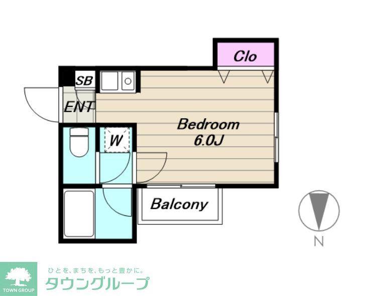 COM・Y・S(1K/2階)の間取り写真