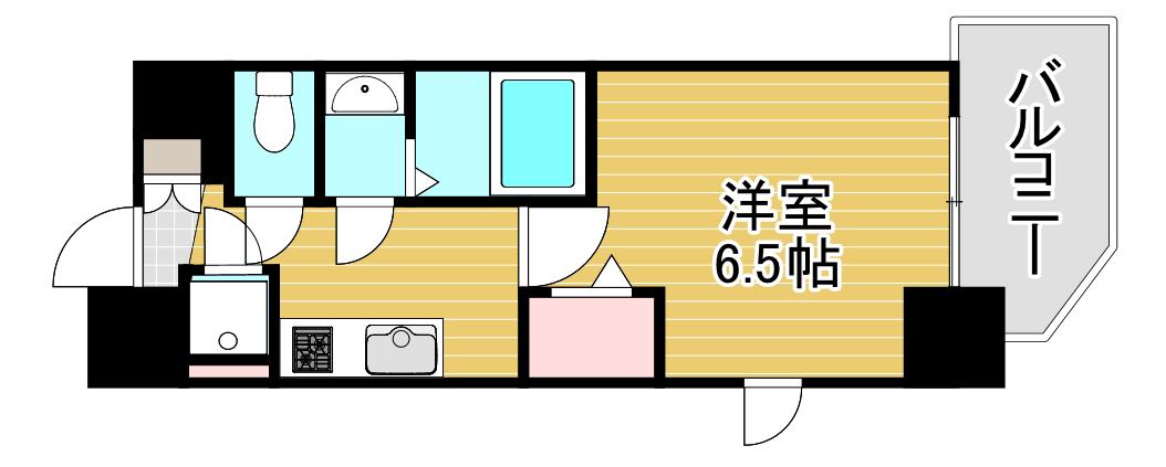 エスリード京橋グランツ(1K/11階)の間取り写真