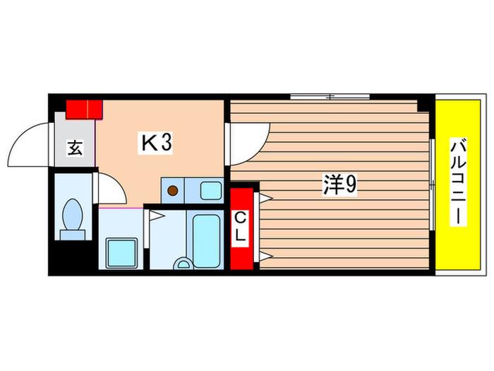 ロイヤル久方(1K/2階)の間取り写真