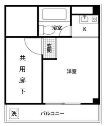 アネックス北梅田(ワンルーム/6階)の間取り写真