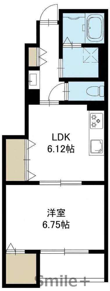一寿庵 NAGOMI(1LDK/1階)の間取り写真