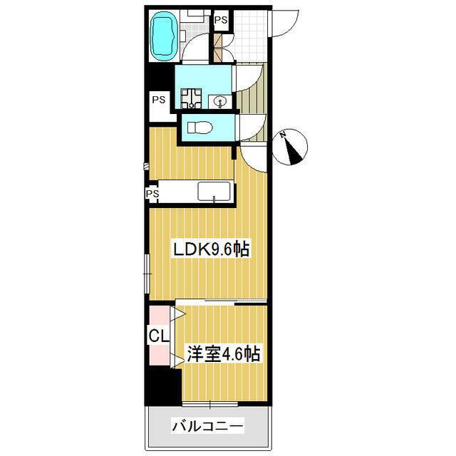 ステーラ・ルーチェ(1LDK/2階)の間取り写真