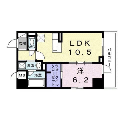 プレシャス(1LDK/8階)の間取り写真