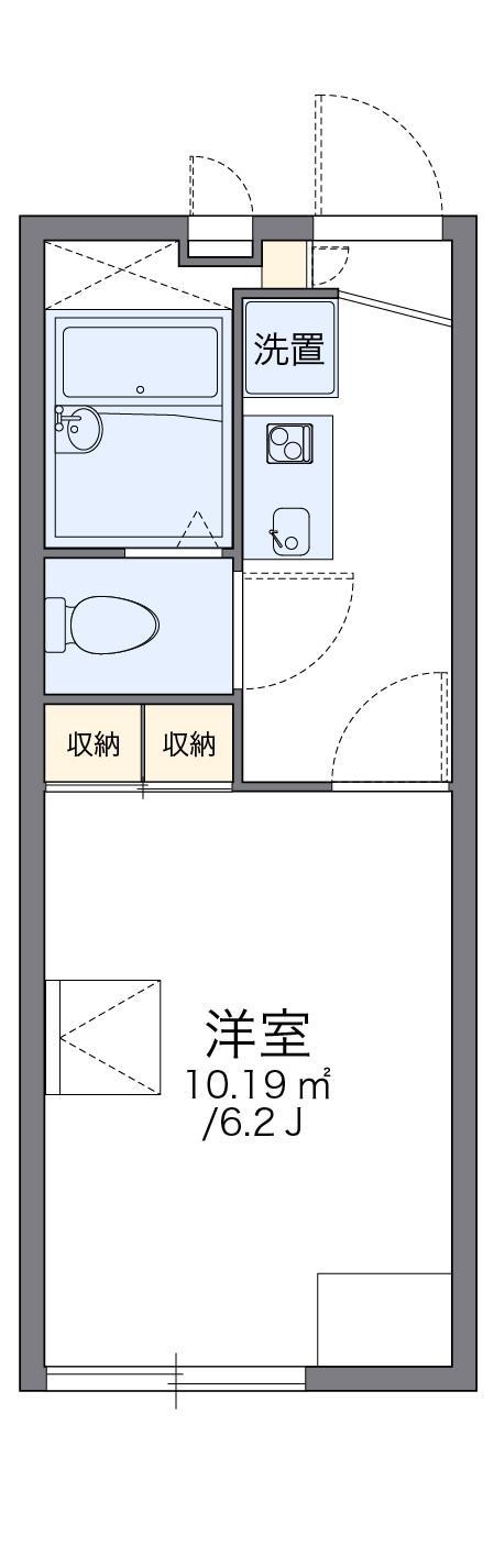 レオパレス南陽館(1K/1階)の間取り写真