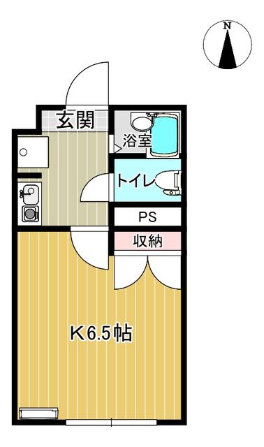 コートビレッジ駅南(1K/1階)の間取り写真