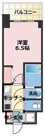 ARCOBALENO OSAKA FUSE旧S-RESIDENCE(1K/4階)の間取り写真