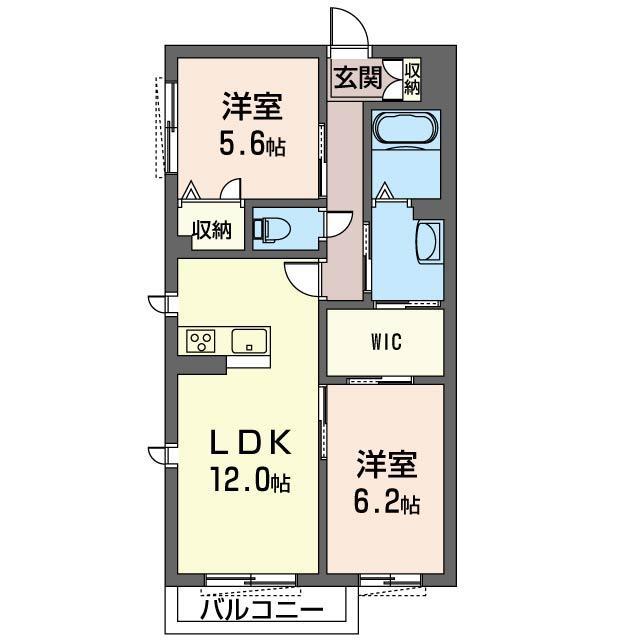 FLAT3112(2LDK/1階)の間取り写真