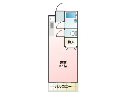 マンションカワサキ(ワンルーム/2階)の間取り写真