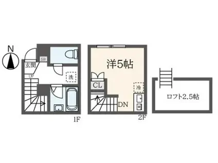 SWEET BEACH(ワンルーム/B1階)の間取り写真