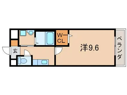ラディエ マルタ(1K/3階)の間取り写真