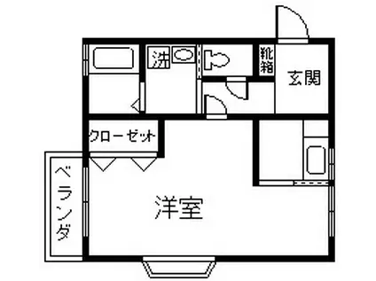 メゾン・ド・セシタ(1K/2階)の間取り写真