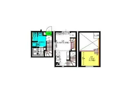 AX岐阜高尾町 (ワンルーム/1階)の間取り写真