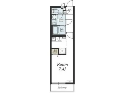 リブリ・Tメゾン(ワンルーム/2階)の間取り写真