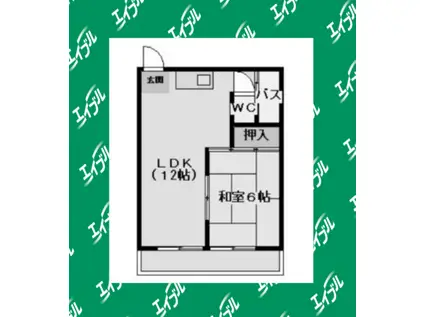 メゾンS-I(1LDK/3階)の間取り写真