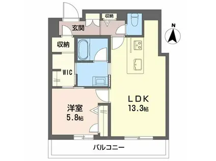 和の杜 江坂(1LDK/3階)の間取り写真