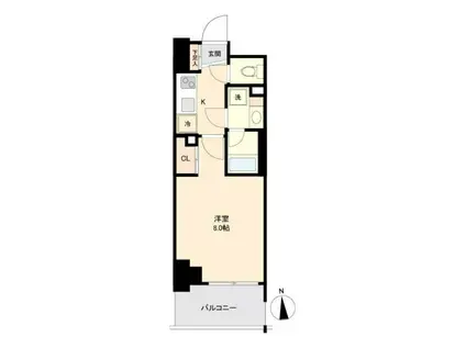 プライマル南砂(1K/5階)の間取り写真