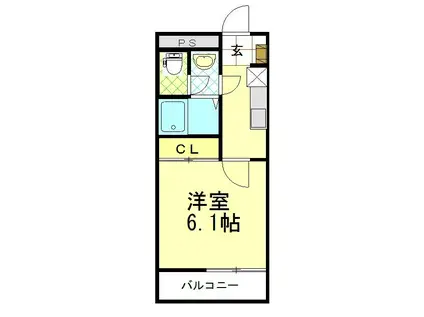 FBハウス(1K/1階)の間取り写真