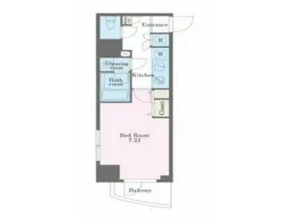 アジールコート西新宿(1K/11階)の間取り写真