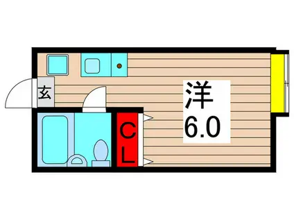 アーク佐野(ワンルーム/1階)の間取り写真