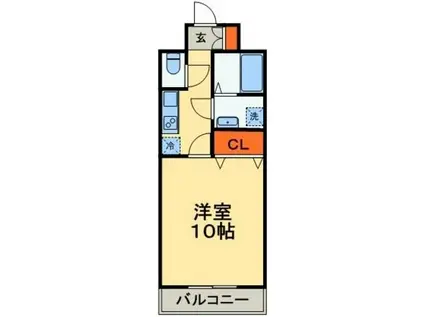 ファーストレジデンス(1K/4階)の間取り写真